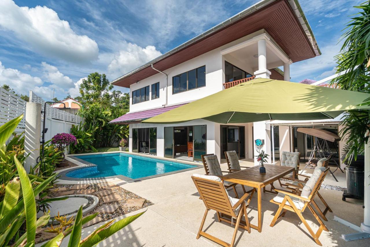 Villa Amaya, 2 Story Tropical Oasis With Green Hills View & Pool, Kamala Beach Buitenkant foto