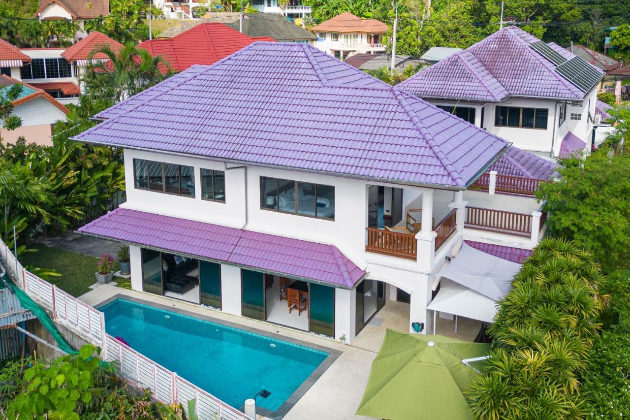 Villa Amaya, 2 Story Tropical Oasis With Green Hills View & Pool, Kamala Beach Buitenkant foto